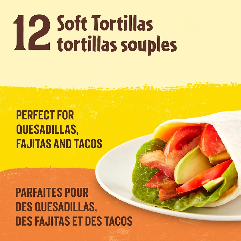 Tortillas souples moyennes d'Old El Paso 12 tortillas, 297 g