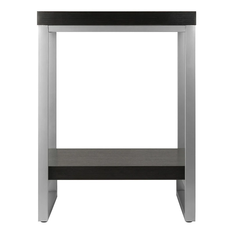 Jared End Table Espresso/Slate Gray