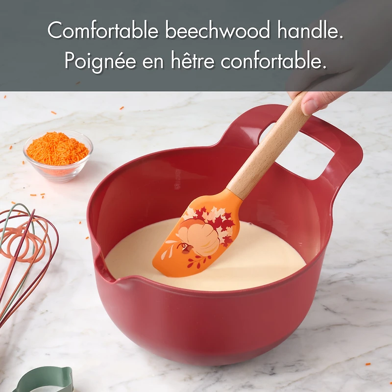 Way-to-Celebrate 12" Silicone Spatula, Orange Pumpkin, WAY-TO-CEL PL SILICONE SPATULA
