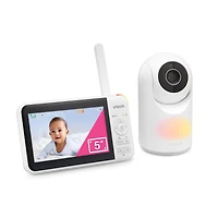 VTech VM5267 5” Digital Video Baby Monitor with Pan and Tilt and Night Light - White