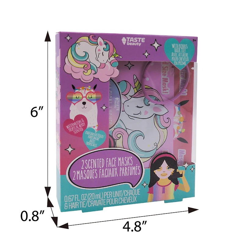 Llama 2pk Scented Face Masks