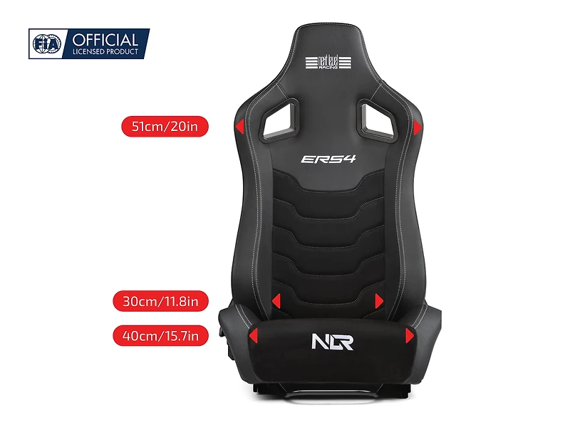 Siège inclinable Elite ERS4 de Next Level RacingMD - Édition similicuir en polyuréthane et suède [NLR-E053]