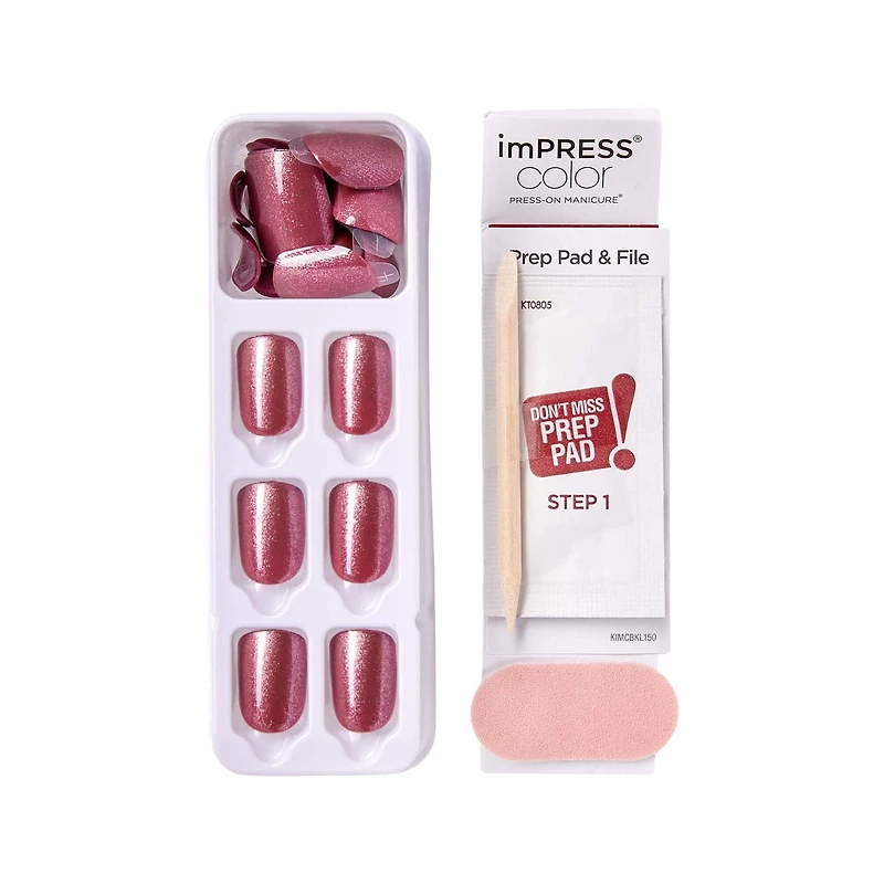 KISS imPRESS faux ongles de couleur - Peanut Pink