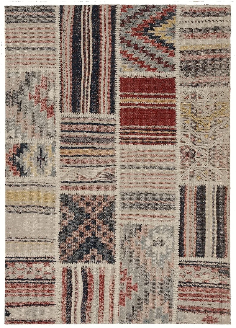 Great Zero Giles Ivory & Blue 8' x 10' Area Rug
