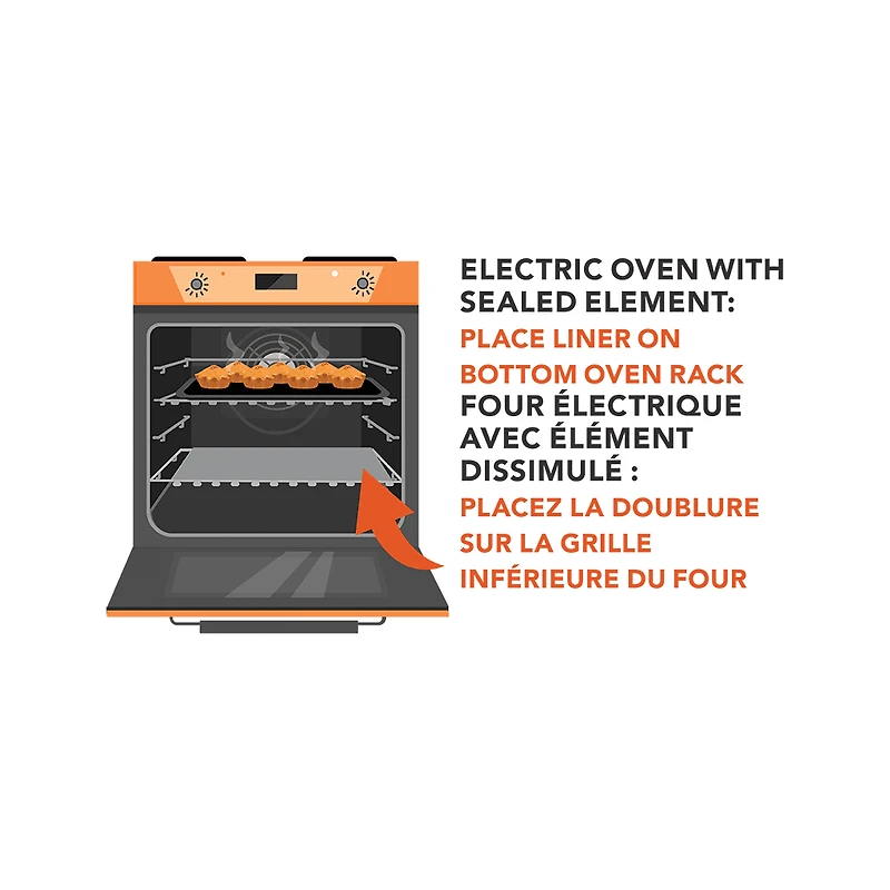 Revêtement de protection antiadhésif pour four 670 de Range Kleen