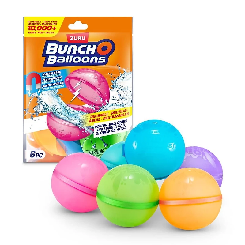 Pack de 6 ballons d’eau réutilisables Bunch O Balloons
