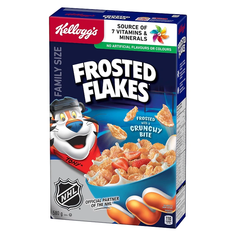 Kellogg's Frosted Flakes Cereal, Family Size, 580 g