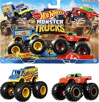 Hot Wheels Assorted Monster Trucks Demolition Doubles Coffret de 2 Âges 3-7