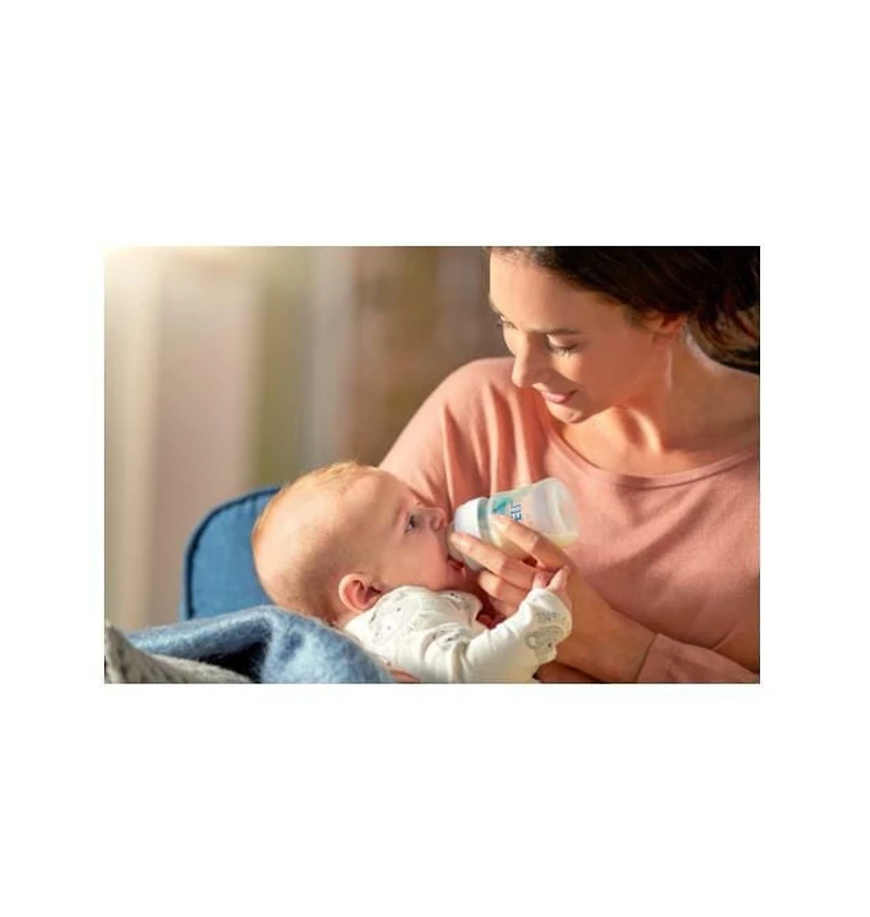 Philips Avent Anti-colic Baby Bottle with AirFree Vent 4oz, 3 pack, SCY701/03
