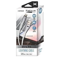 XTREME Premium MFI Charge/Sync Lightning Cables 10ft, Blanc