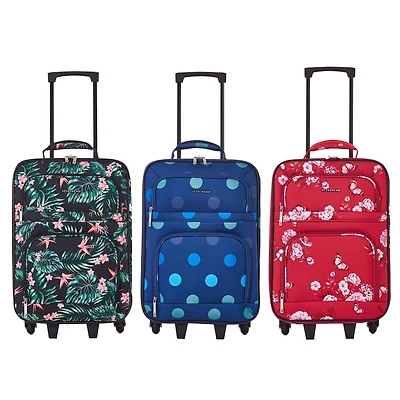 Jetstream Softside Carry-On Luggage, Carry On Approved Rolling Suitcase, Carry On Cabin Luggage with Wheels