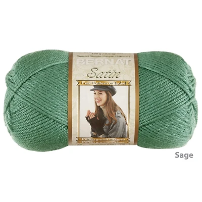 Bernat® Satin™ Yarn, Acrylic #4 Medium, 3.5oz/100g, 200 Yards
