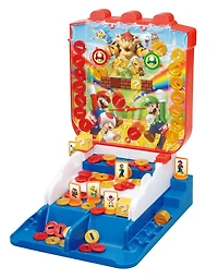 Epoch Games Jeu de pièces porte-bonheur Super Mario, jeu d'action sur table pour 4 ans et plus