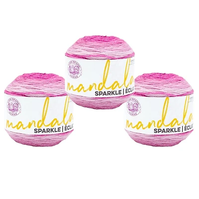 Fil Lion Brand Mandala® Sparkle Fil #3 Light/DK 100g/300m 3-Paquet