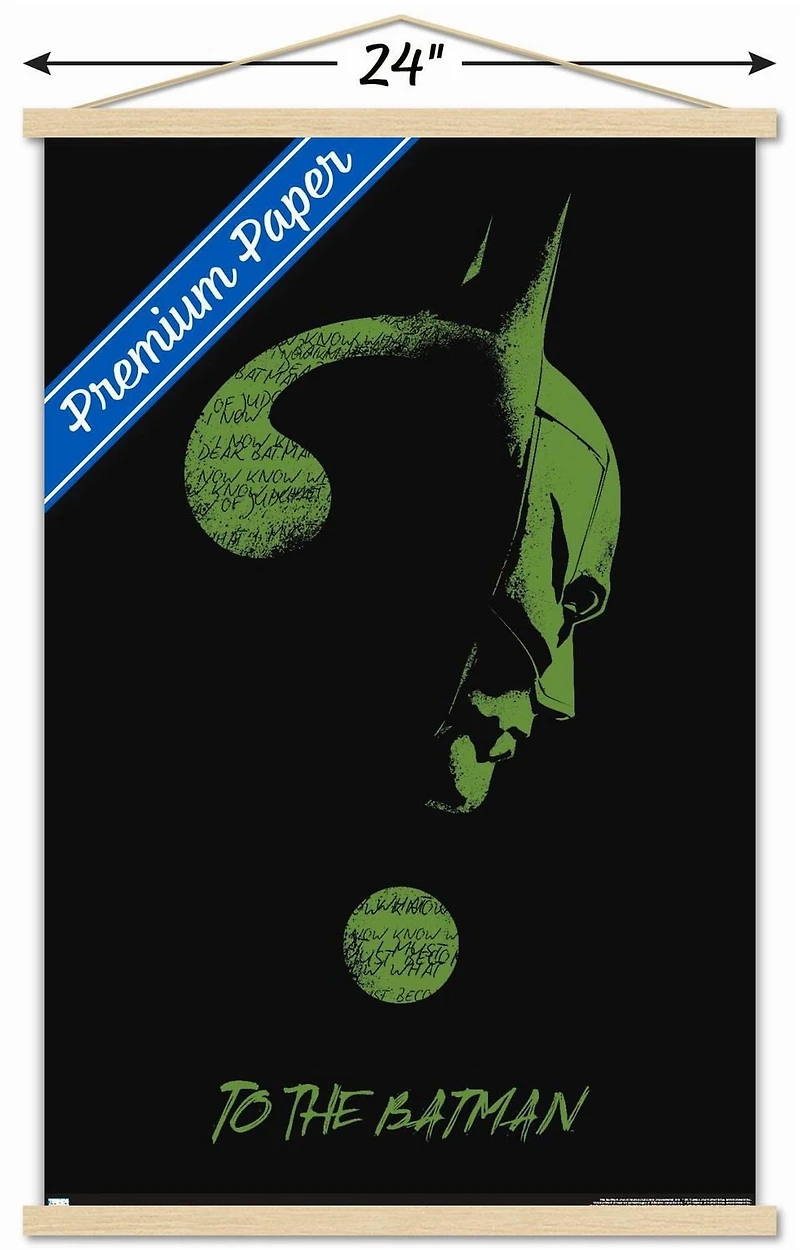 DC Comics The Batman - Riddler Wall Poster, 22.375" x 34" Framed
