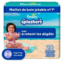 Pampers Splashers Swim Diapers, Size 3-5, Disposable Baby Swim Diapers, 17CT - 20CT