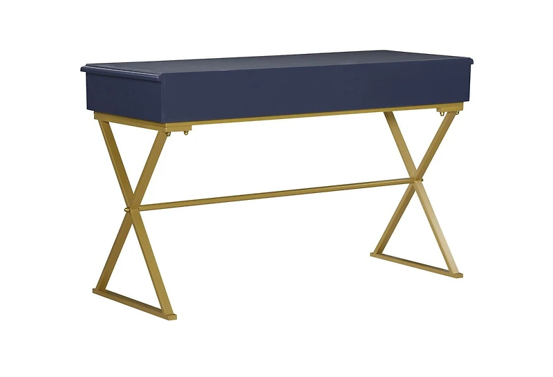 Parker Blue and Gold Campaign Desk