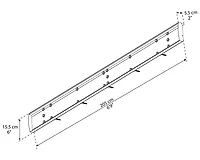 CANOPIA by PALRAM Nancy 3 ft. x 7 ft. Door Fixed Awning Siding Connector Kit