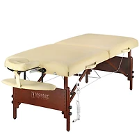 Ensemble de table de massage professionnel en mousse de 3 po d’épaisseur Del Ray Therma-Top de Master Massage, couleur sablée - 30 po