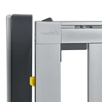 Munchkin Loft Hardware Mounted Baby Gate for Stairs, Hallways and Doors, Extends 26.5"- 40" Wide, Silver Aluminum