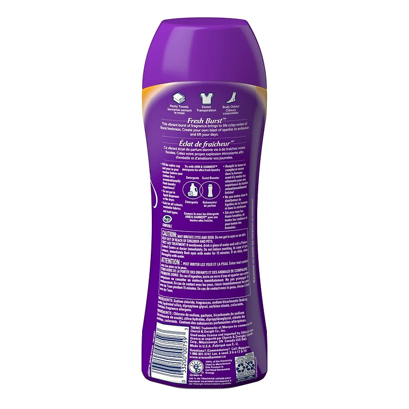 Arm & Hammer Clean Scentsations In-Wash Scent Booster, Fresh Burst