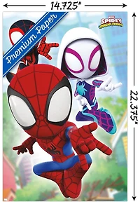 Marvel Spidey and His Amazing Friends - Webs Wall Poster, 22.375" x 34"
