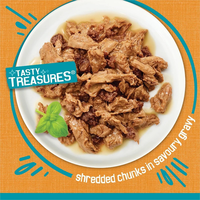 Friskies Tasty Treasures avec Poulet en Sauce Nourriture pour Chats