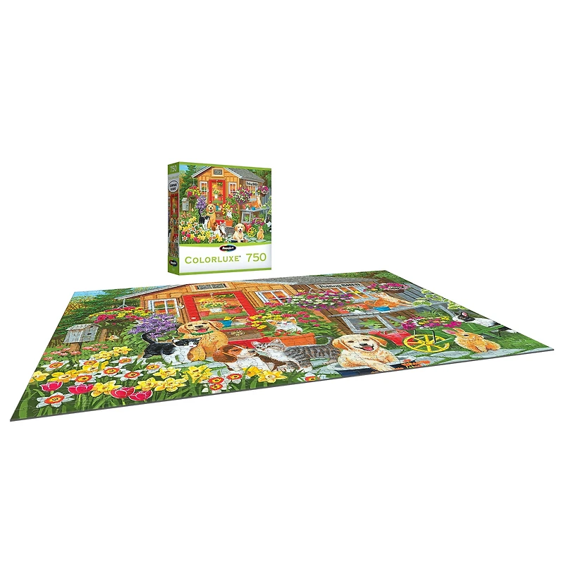 RoseArt - Colorluxe 750 pièces -Abri de jardin- Puzzle à emboîter pour adultes