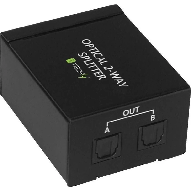 Techly Digital Audio Splitter 2 or 4 Output Toslink Ports (fiber optic)
