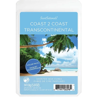 Cubes de cire parfumée ScentSationals Paquet économique - Transcontinental 5,0 fois (141,8 g)