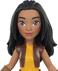 Disney Princess Raya Posable Small Doll in Shiny Outfit with Removable Pants, Inspired by Movie