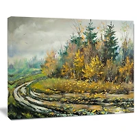 Design Art River on A Decline Canvas Print