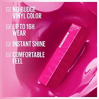 Rouge à lèvres liquide Super Stay Vinyl Ink de Maybelline New York longue tenue et sans bavures, couleur ultrapigmentée et brillance instantanée, Rogue, 4,2 ml Polyester #6 Super Bulky Yarn