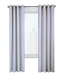 Loft Living Shanel, panneau de rideau à oeillets 100% occultant en faux lin 52" x 95", sable