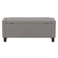 Pouf de stockage en tissu Boston