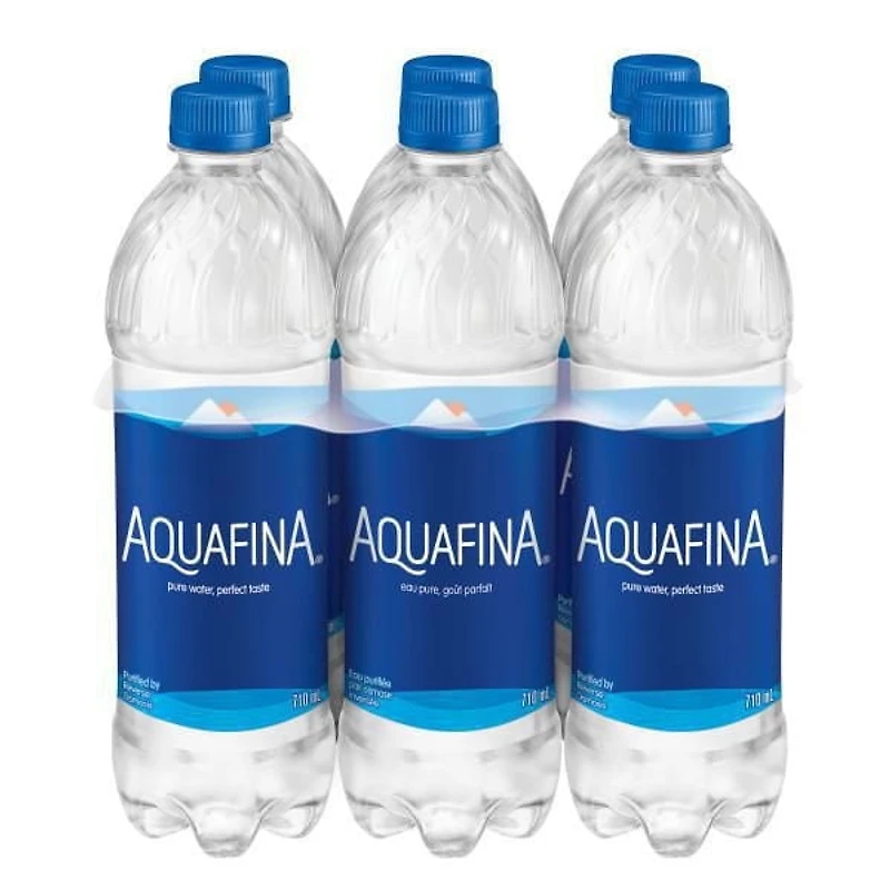Aquafina Purified Water 6 x 710mL, Bottles, 6x710mL