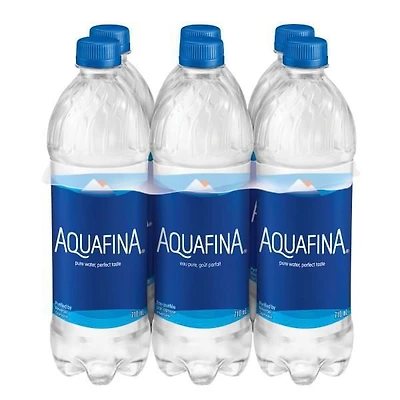 Aquafina Purified Water 6 x 710mL, Bottles, 6x710mL