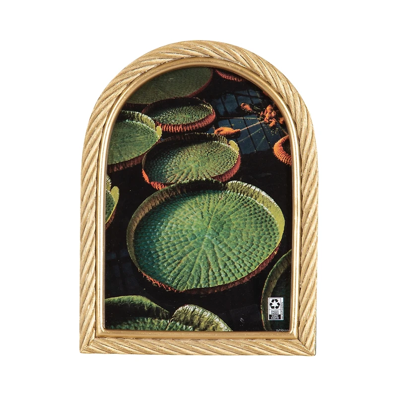 Domingo 5x7 Arch Gold Rope Tabletop Picture Frame