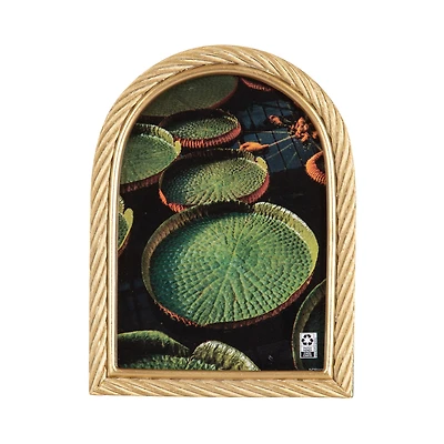 Domingo 5x7 Arch Gold Rope Tabletop Picture Frame