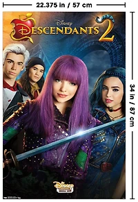 Disney Descendants 2 - One Sheet Wall Poster, 22.375" x 34"
