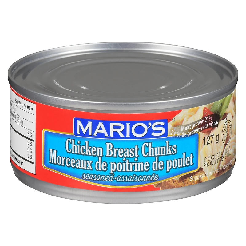 MARIO'S Morceaux de poitrine de poulet 127 Grammes en Conserve Mario's poitrine de poulet 127 g