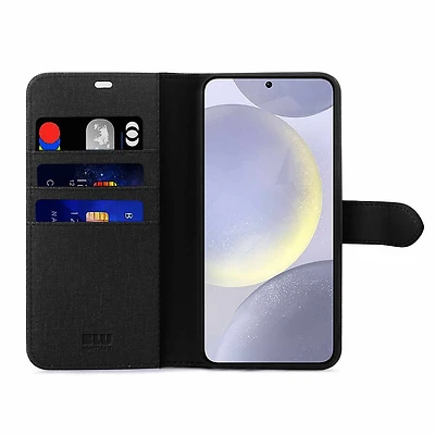 Blu Element Étui Folio 2-in-1 Noir pour Samsung Galaxy S25 Edge