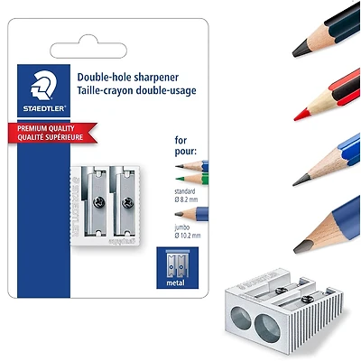 Staedtler Metal manuel Sharpener with 2 Holes 1piece