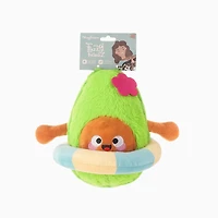 Peluche Hugsmart Beach Daze Summer Avocado pour chien – Peluche et couinante, pour petits et moyens chiens