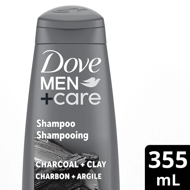 Dove Men Care Charcoal + Clay Shampoo, 355 ml Shampoo