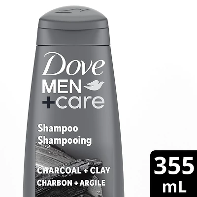 Dove Men Care Charcoal + Clay Shampoo, 355 ml Shampoo