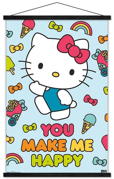 Hello Kitty - Happy Wall Poster
