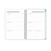 2024 Weekly Monthly Planner, 5x8, Blue Sky, Wellesley