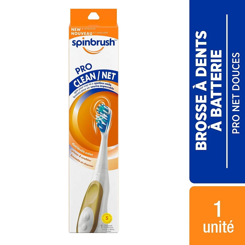 Spinbrush PRO CLEAN Toothbrush Soft, 1 Powered Toothbrush