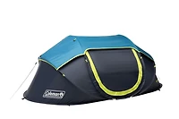Coleman 2-Person Dark Room Pop-Up Camping Tent, Blue